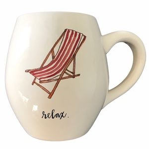 RAE DUNN By Magenta | Relax Red Beach Chair Mug